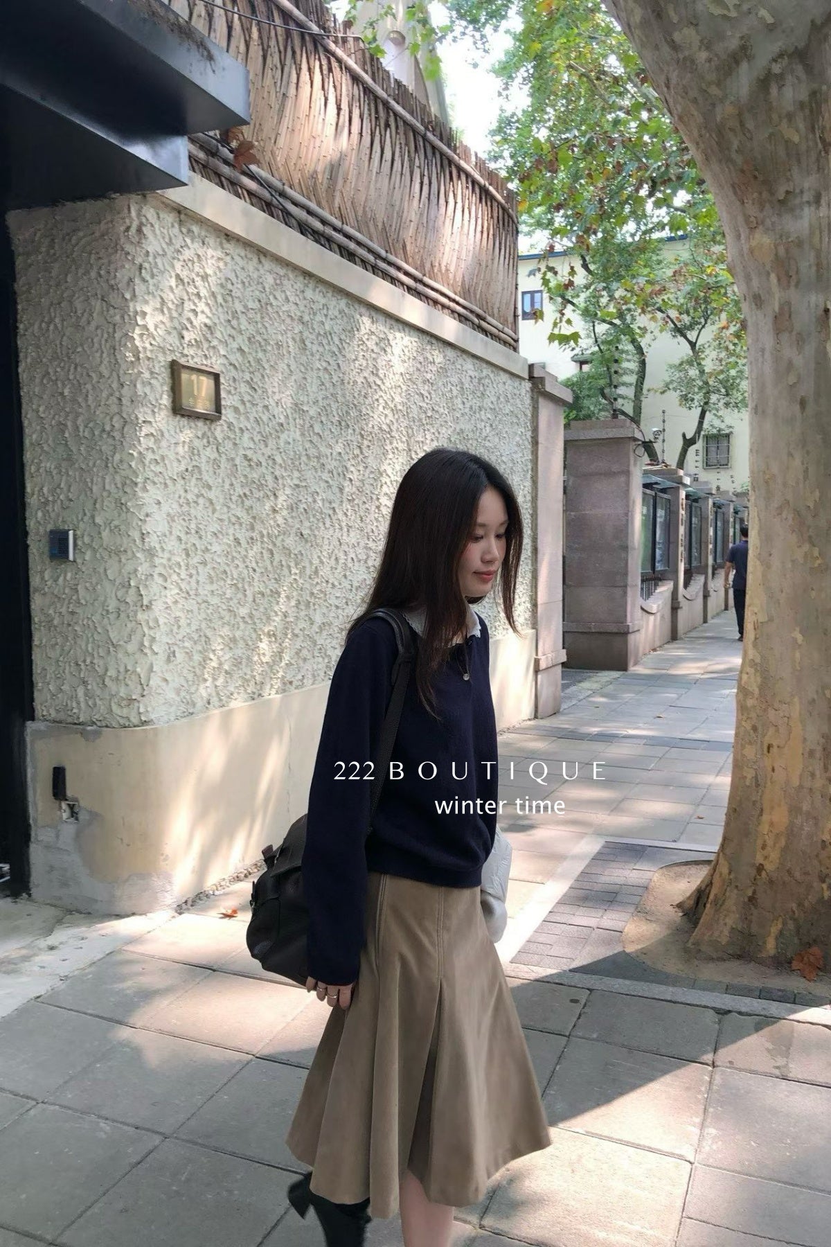 19a98 Cashmere knit shirt-collar top