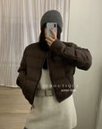 19a88 Down round-neck puffer jacket