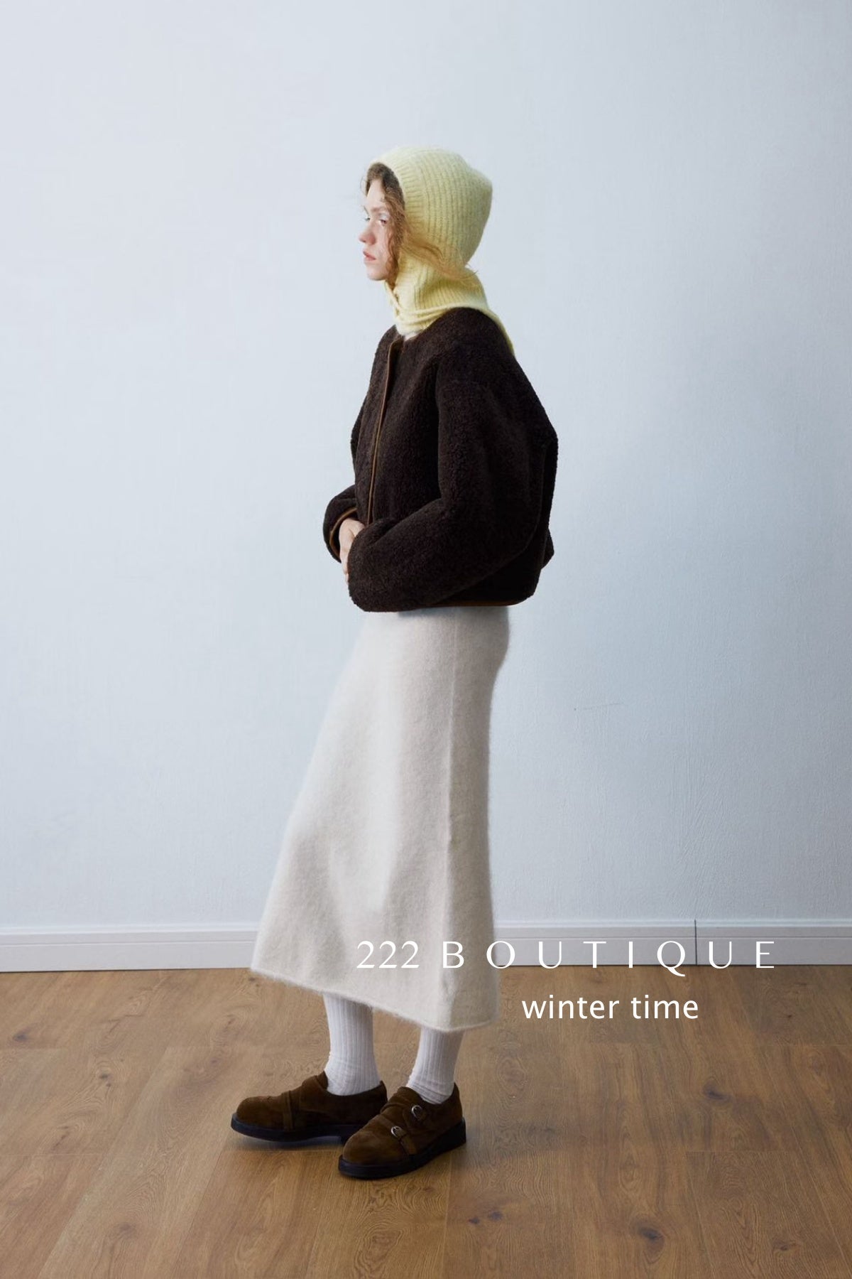 19a74 Reversible fur–suede jacket