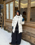19a51 Long puffer coat