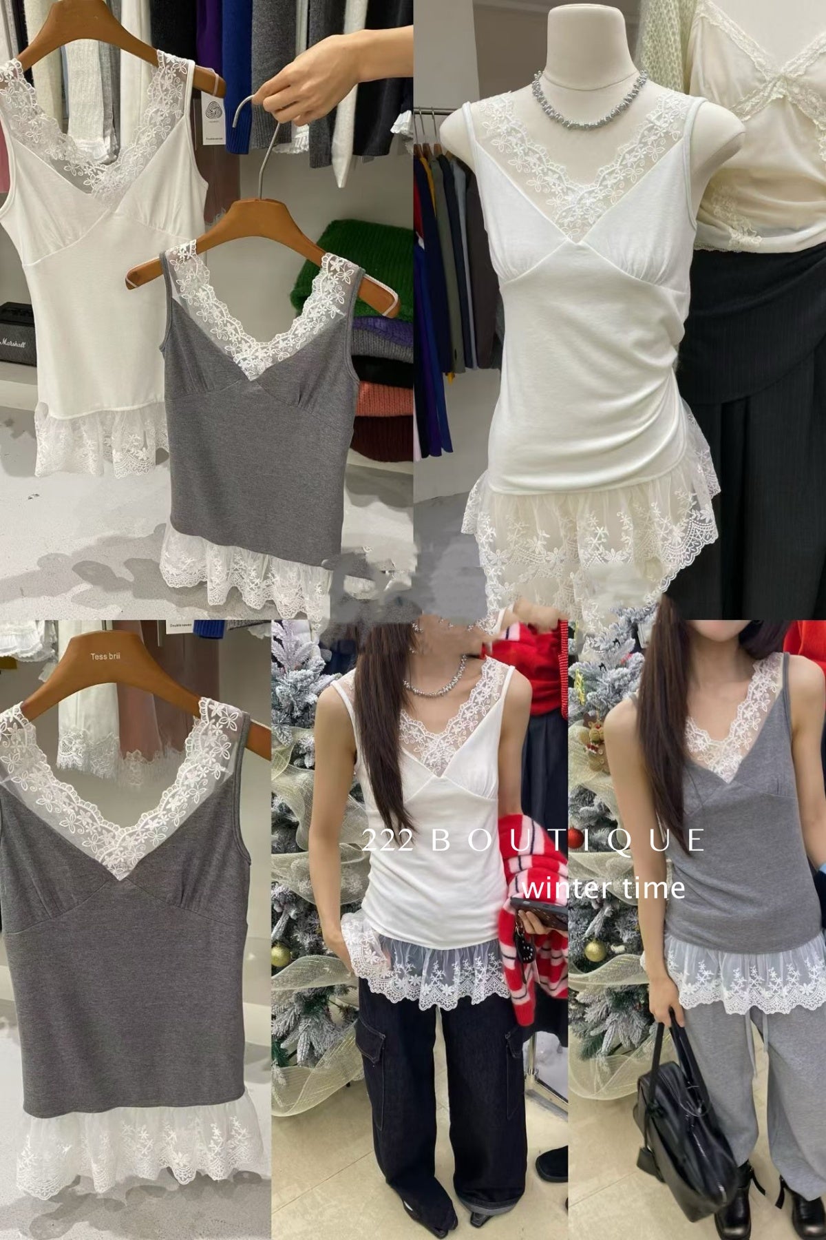 21a10 Basic lace blouse