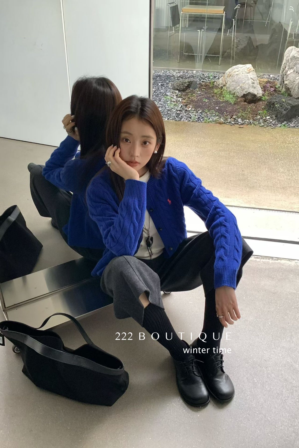 18a98 Cashmere cable-knit cardigan