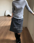 19a91 Basic cashmere turtleneck sweater