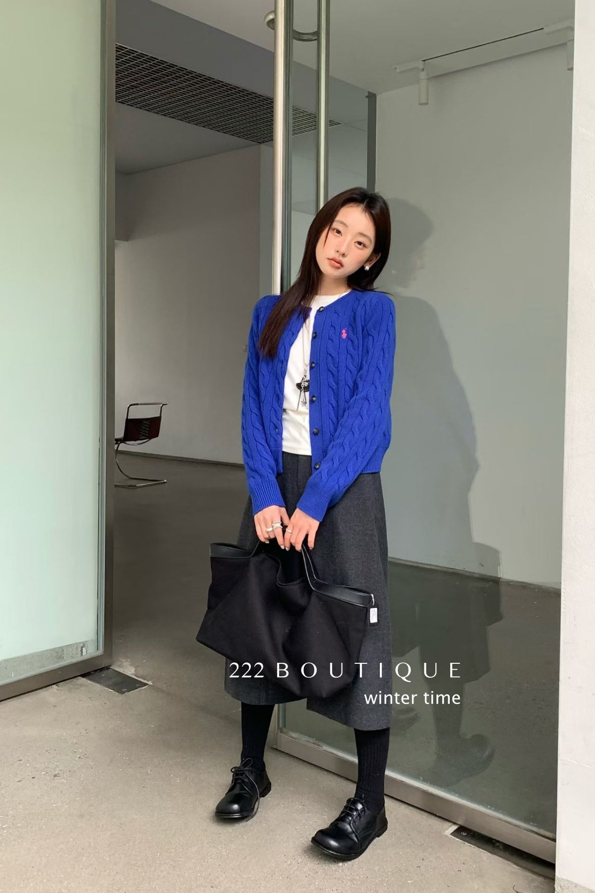 18a98 Cashmere cable-knit cardigan