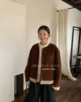 19a92 Suede shearling jacket