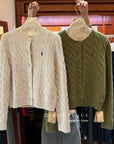 18a98 Cashmere cable-knit cardigan