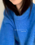 19a90 Rabbit-fur knit sweater