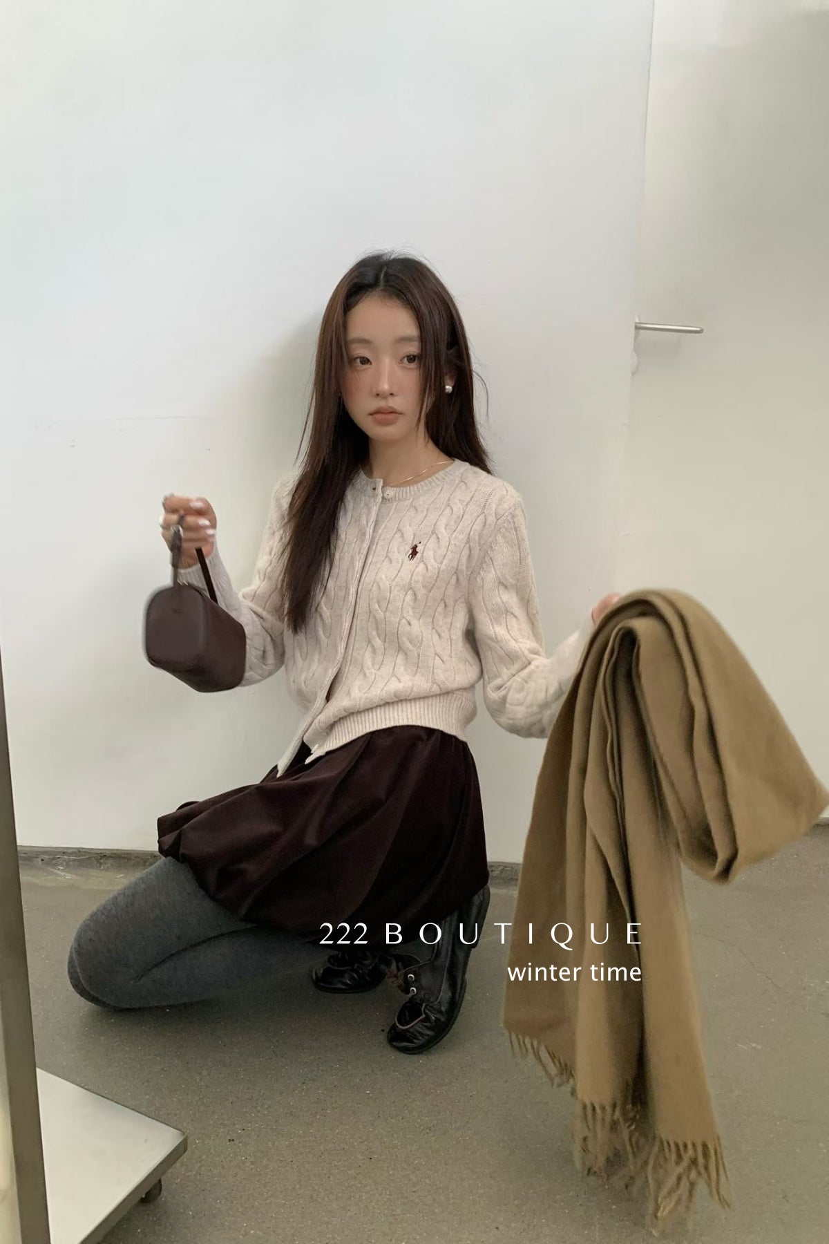 18a98 Cashmere cable-knit cardigan