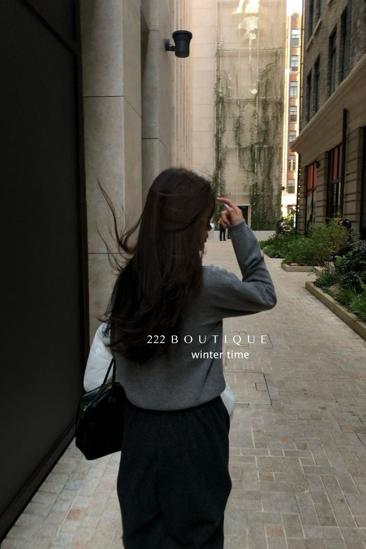 19a98 Cashmere knit shirt-collar top