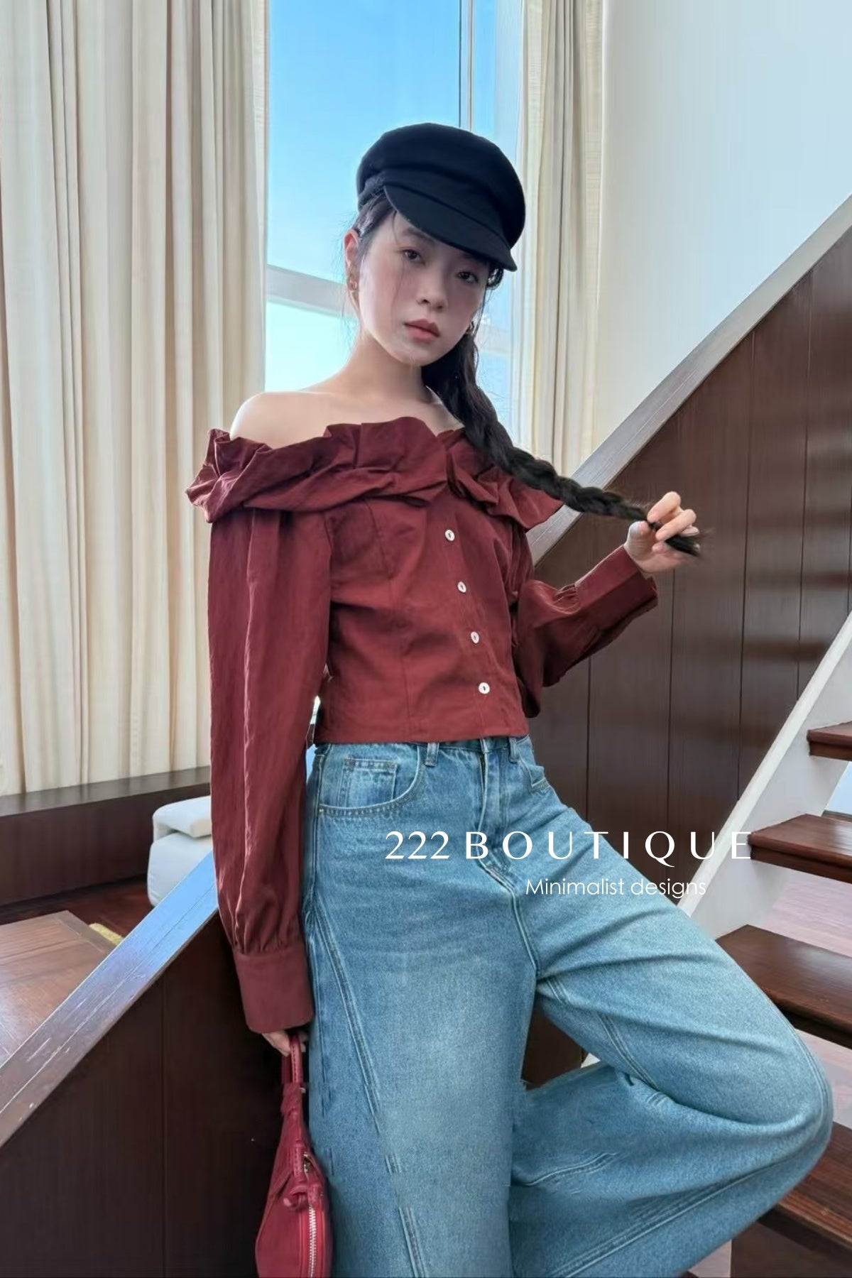 OFF- SHOULDER SHIRT - 11A37