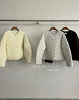 19a57 Quilted round-neck puffer jacket
