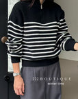 19a105 Cashmere striped sweater