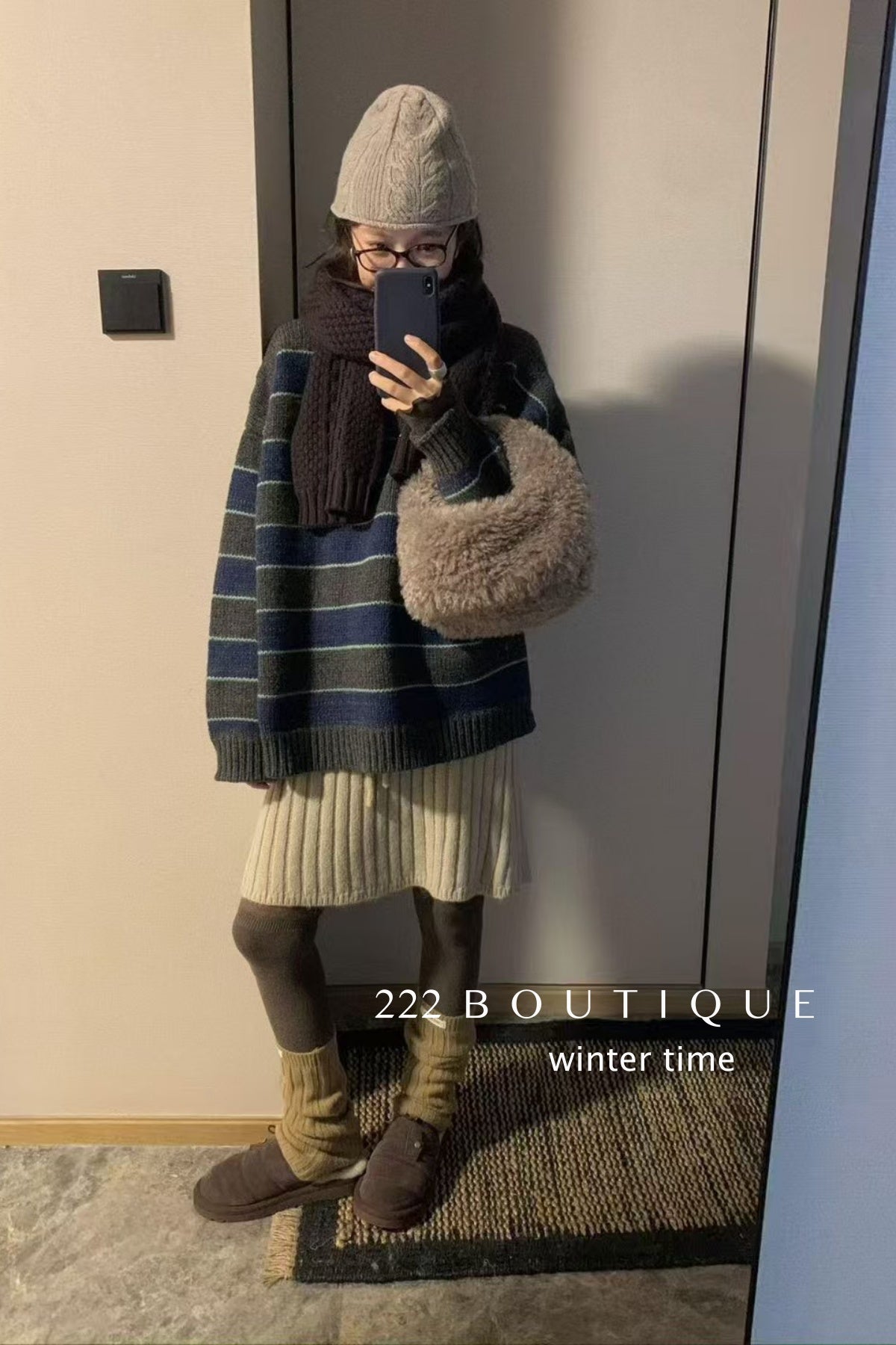 19a108 Cashmere striped sweater