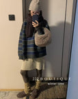 19a108 Cashmere striped sweater