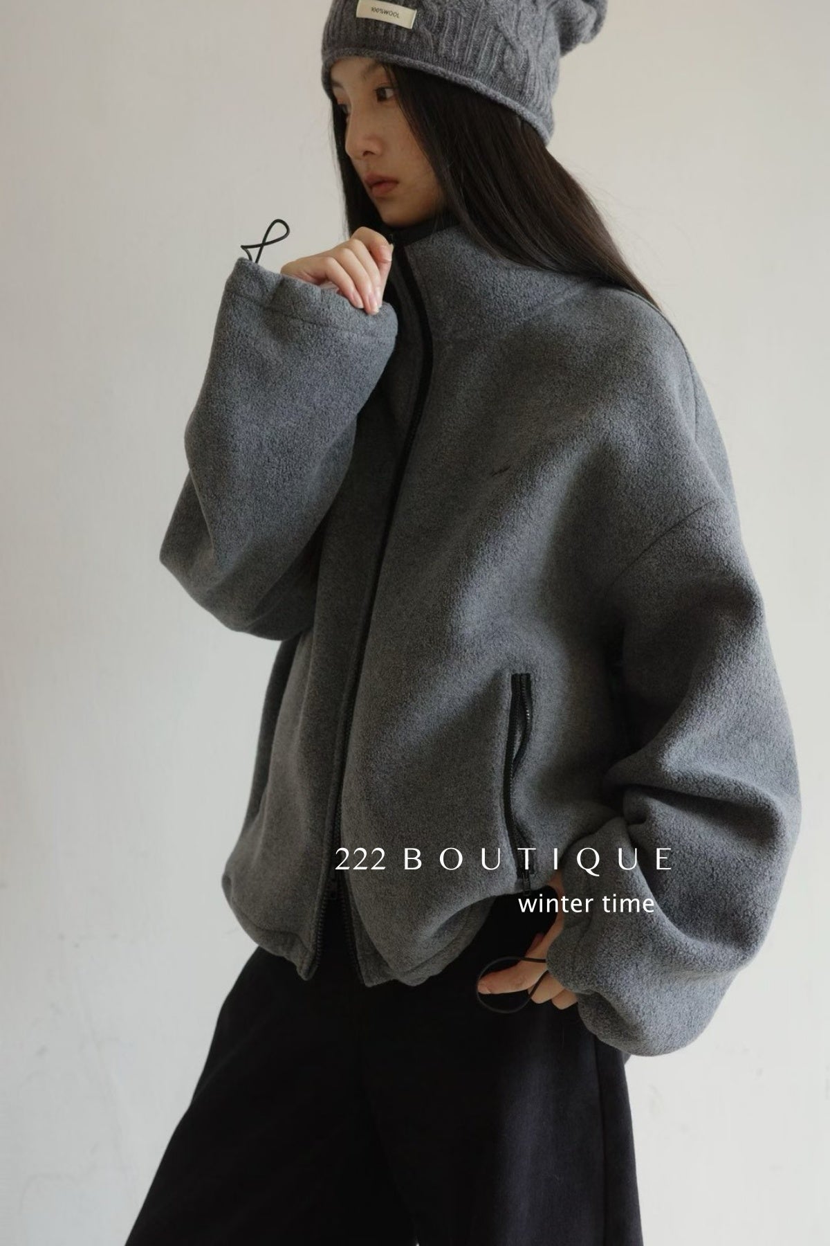 20a58 Shearling fleece jacket