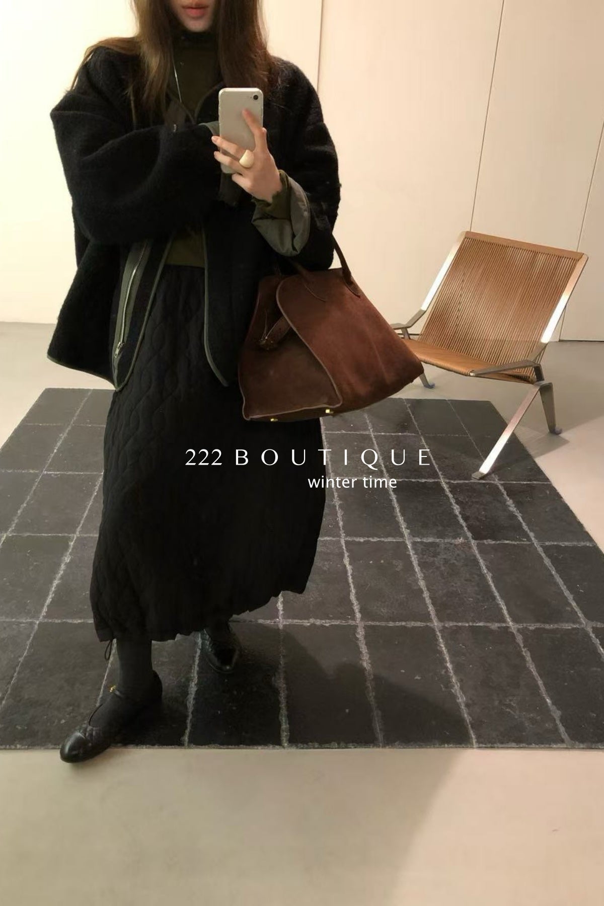 20v5 Elastic puffer mini skirt