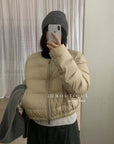 19a88 Down round-neck puffer jacket
