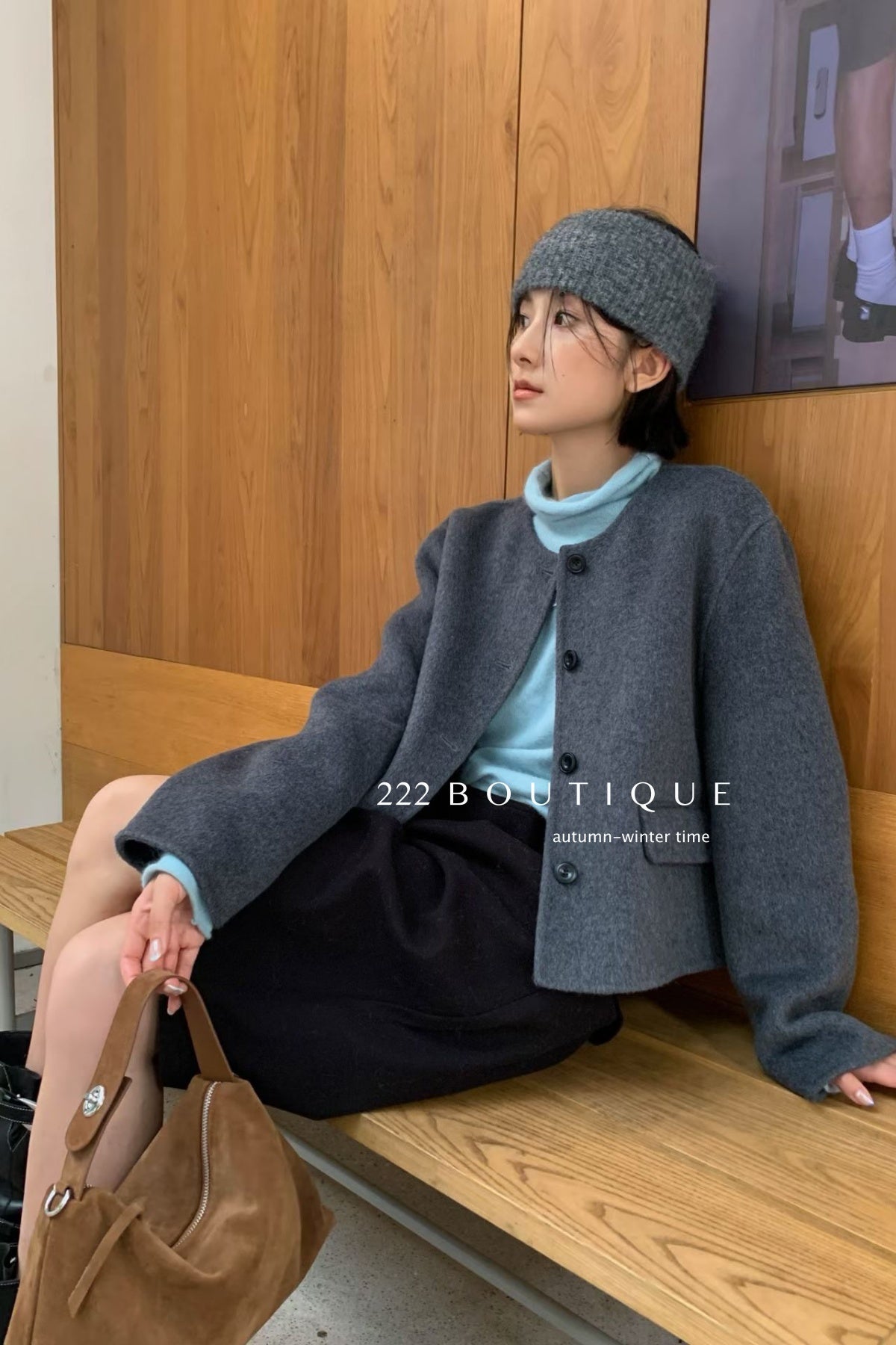 18a40 Cashmere handmade wool coat