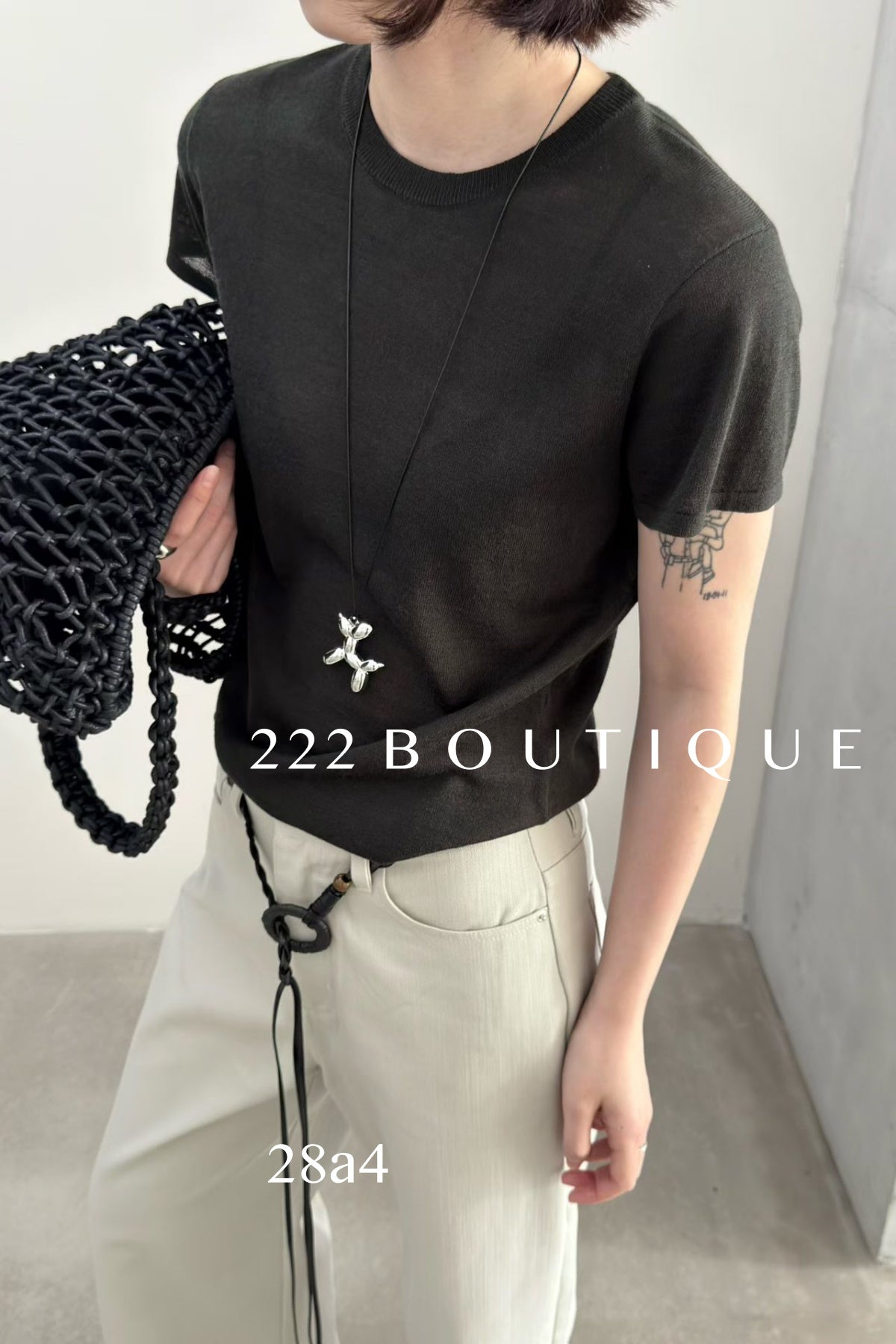 28a4 - SLIM  KNIT TOP