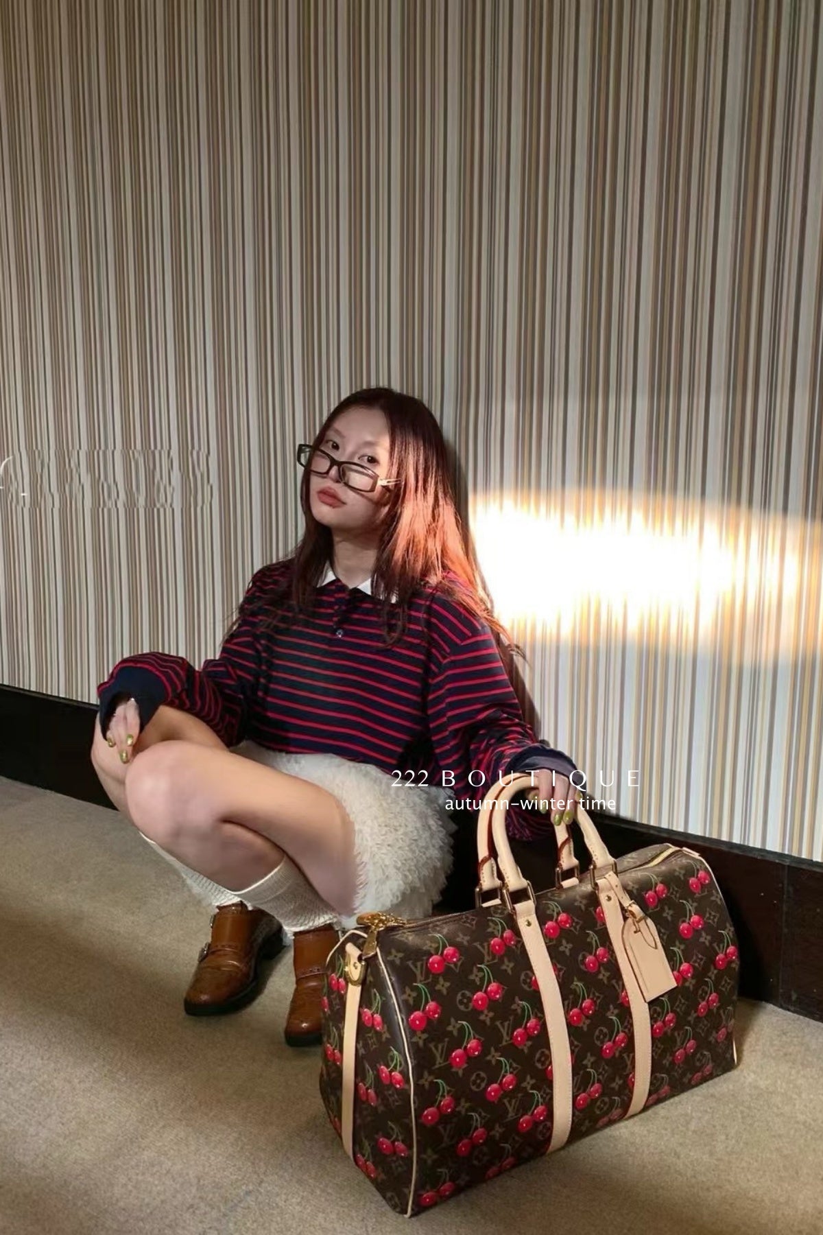 17a83 Long Sleeve Basic Cotton Polo with Stand Collar