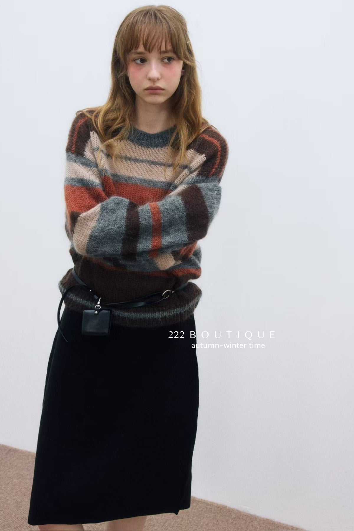 17a92 Striped cashmere sweater