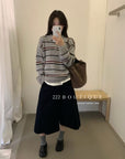 18a50 Cashmere striped sweater