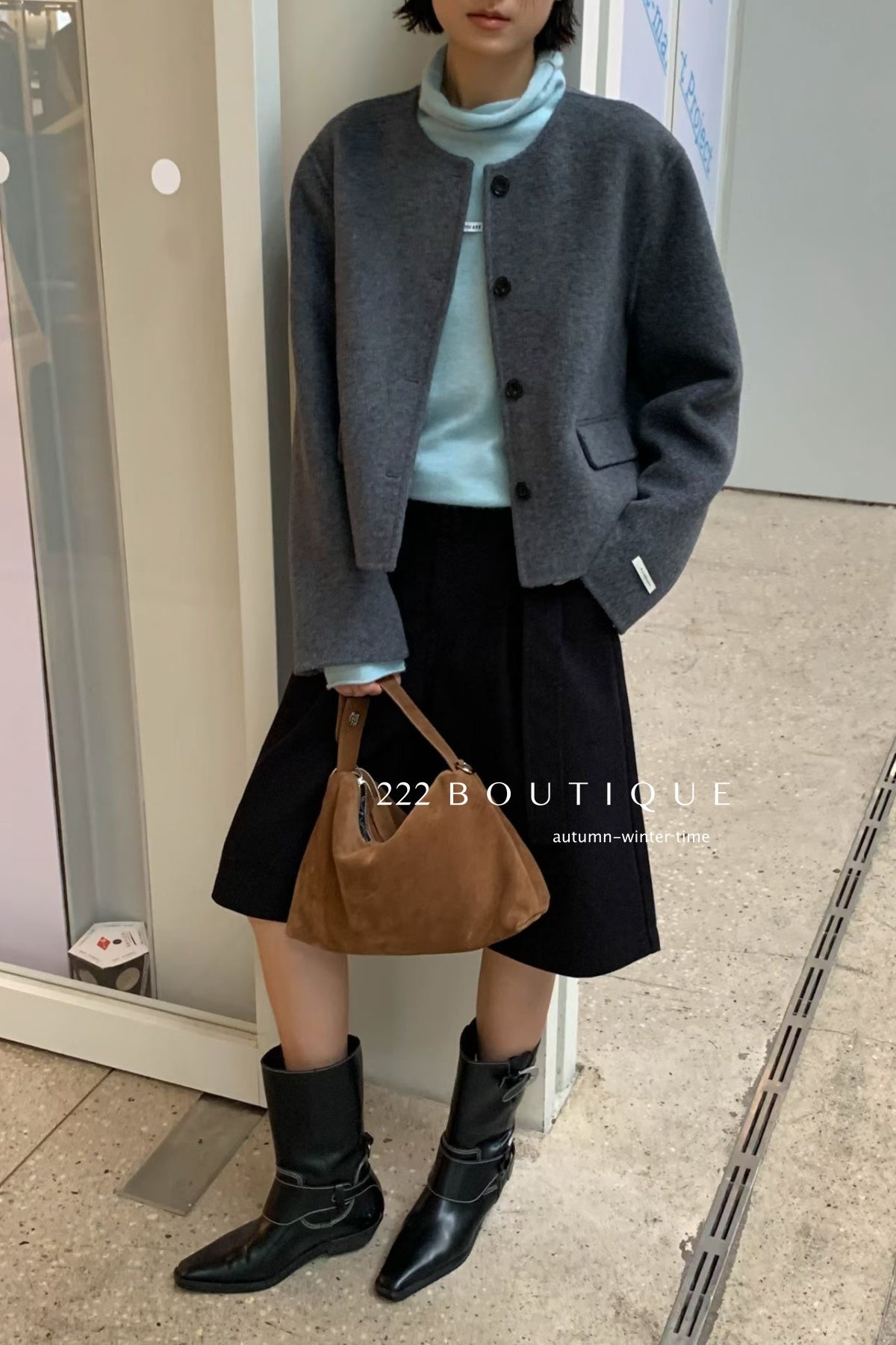 18a40 Cashmere handmade wool coat