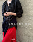 28a13- STAND COLLAR BLOUSE
