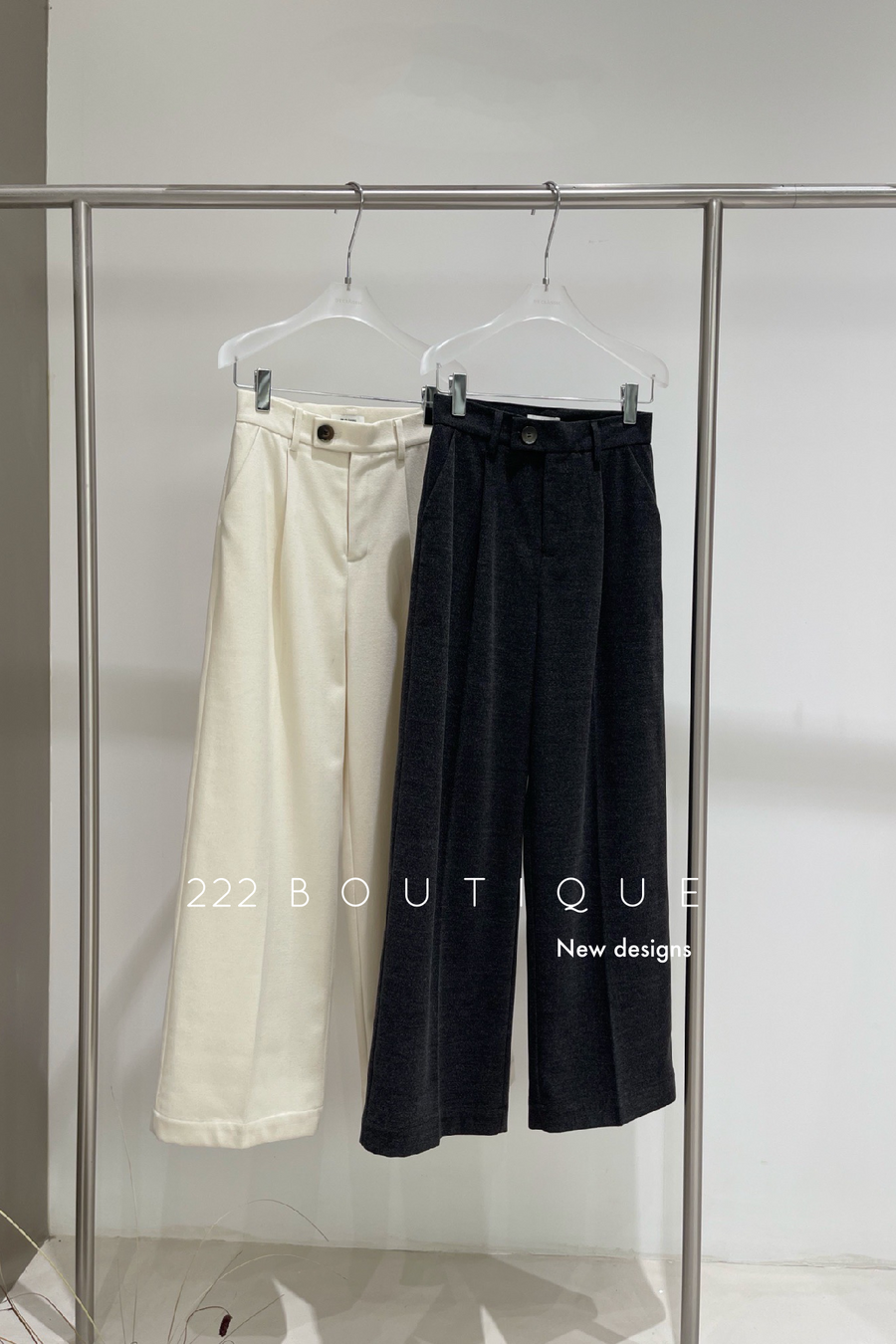 High-waist trousers