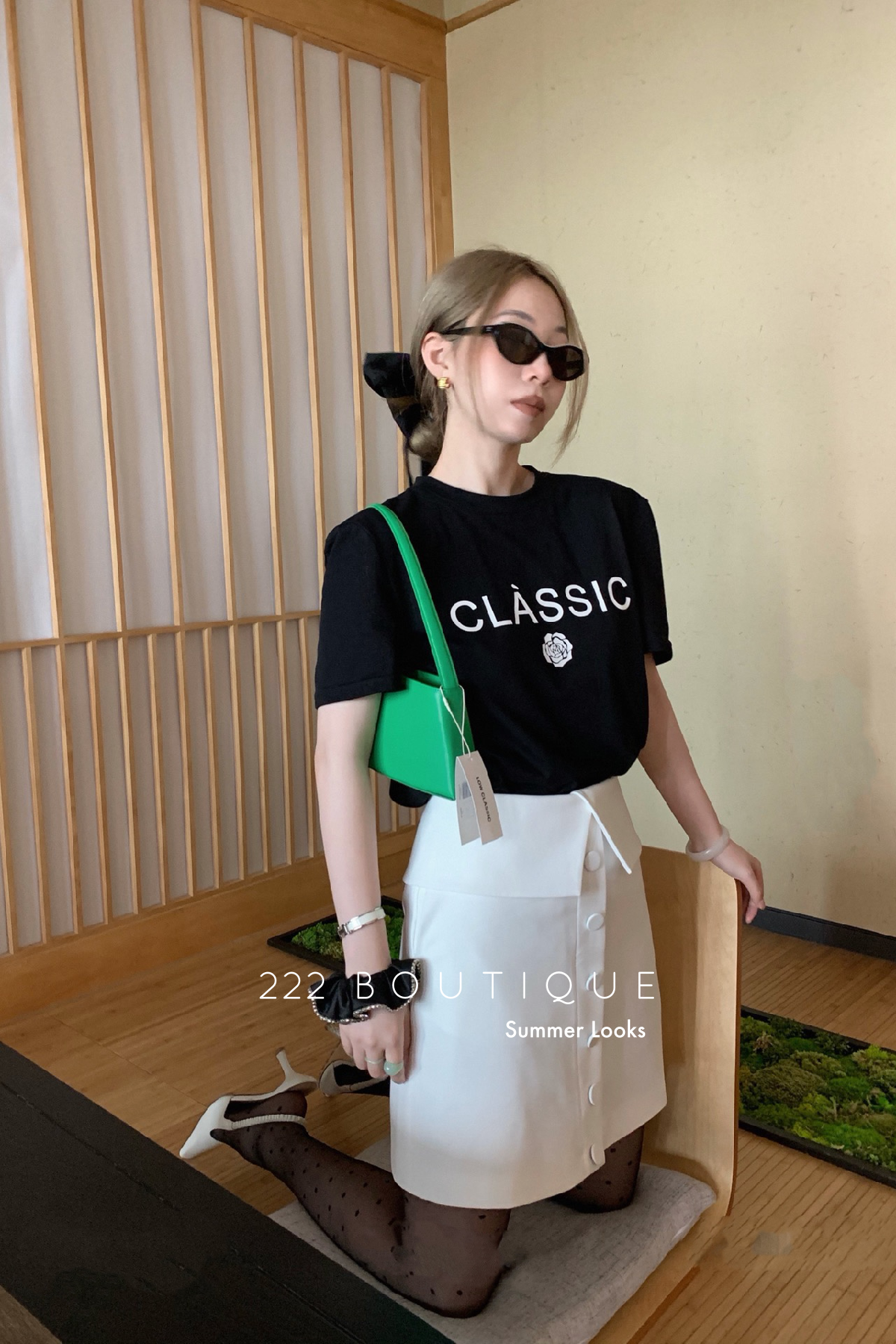 printed cotton T-shirt
