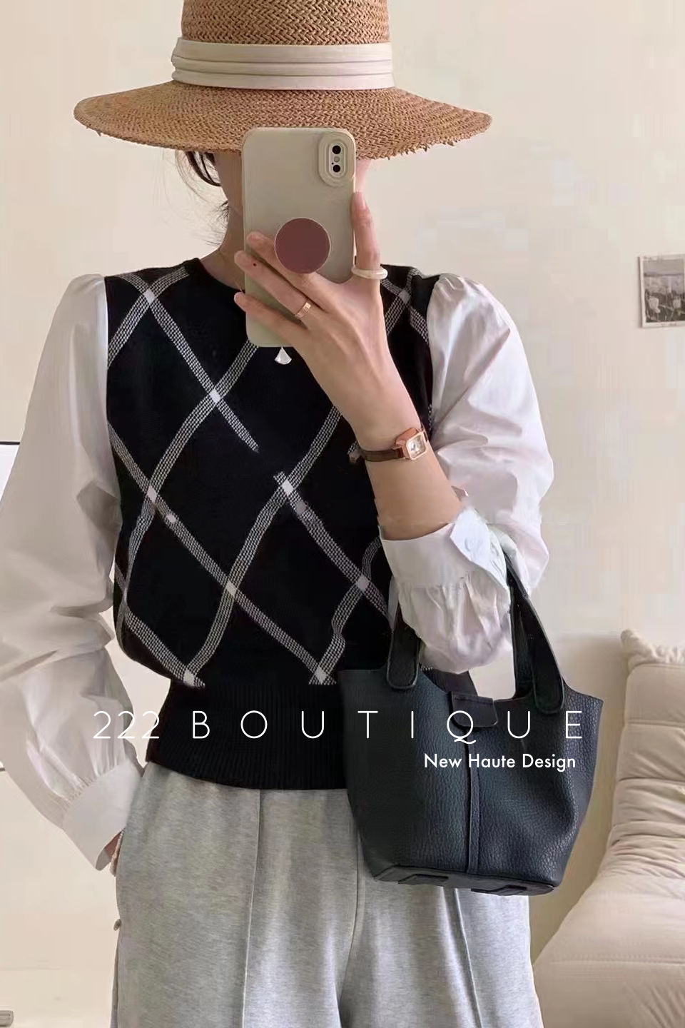 Fine-knit sweater