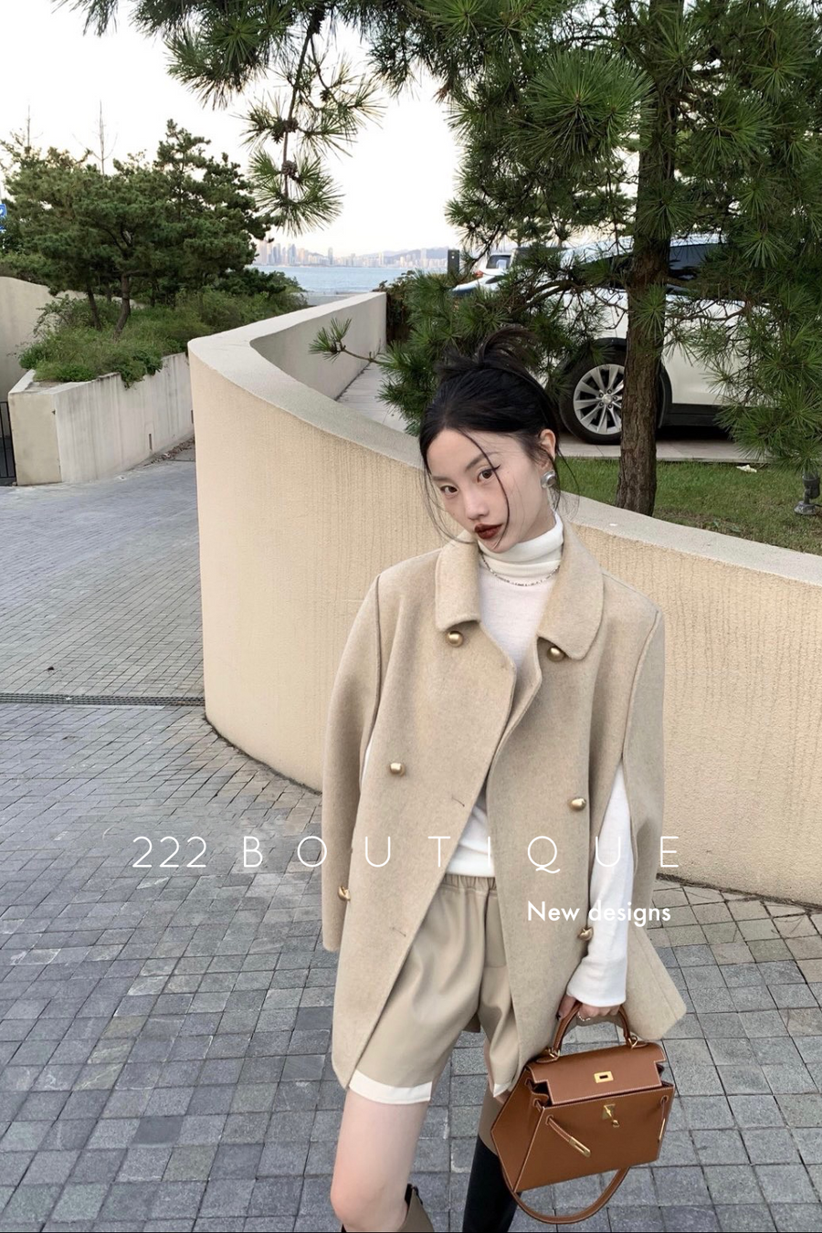 Handmade oversized wool coat