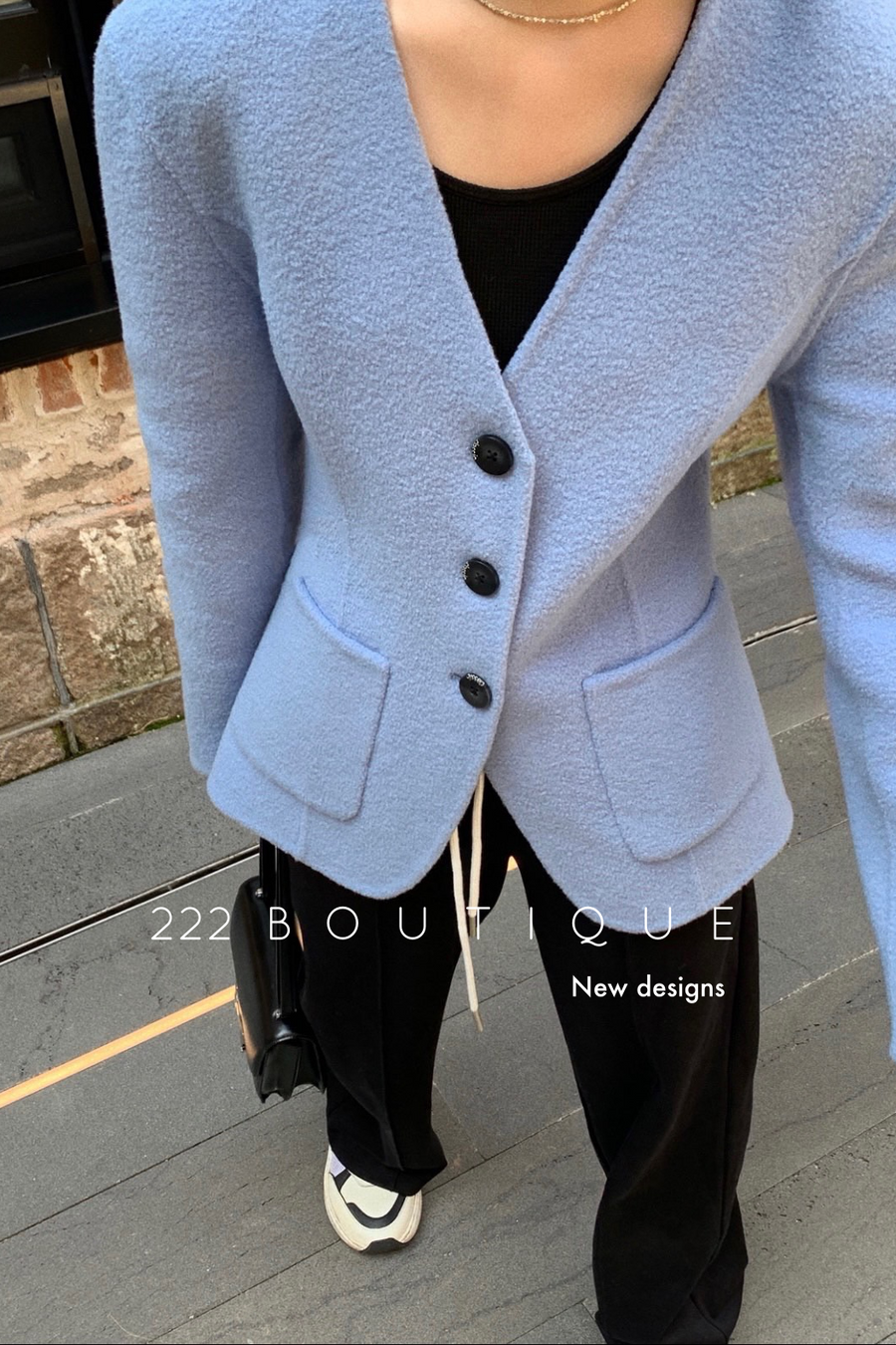 Pocket cashmere coat