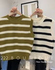 striped gilet