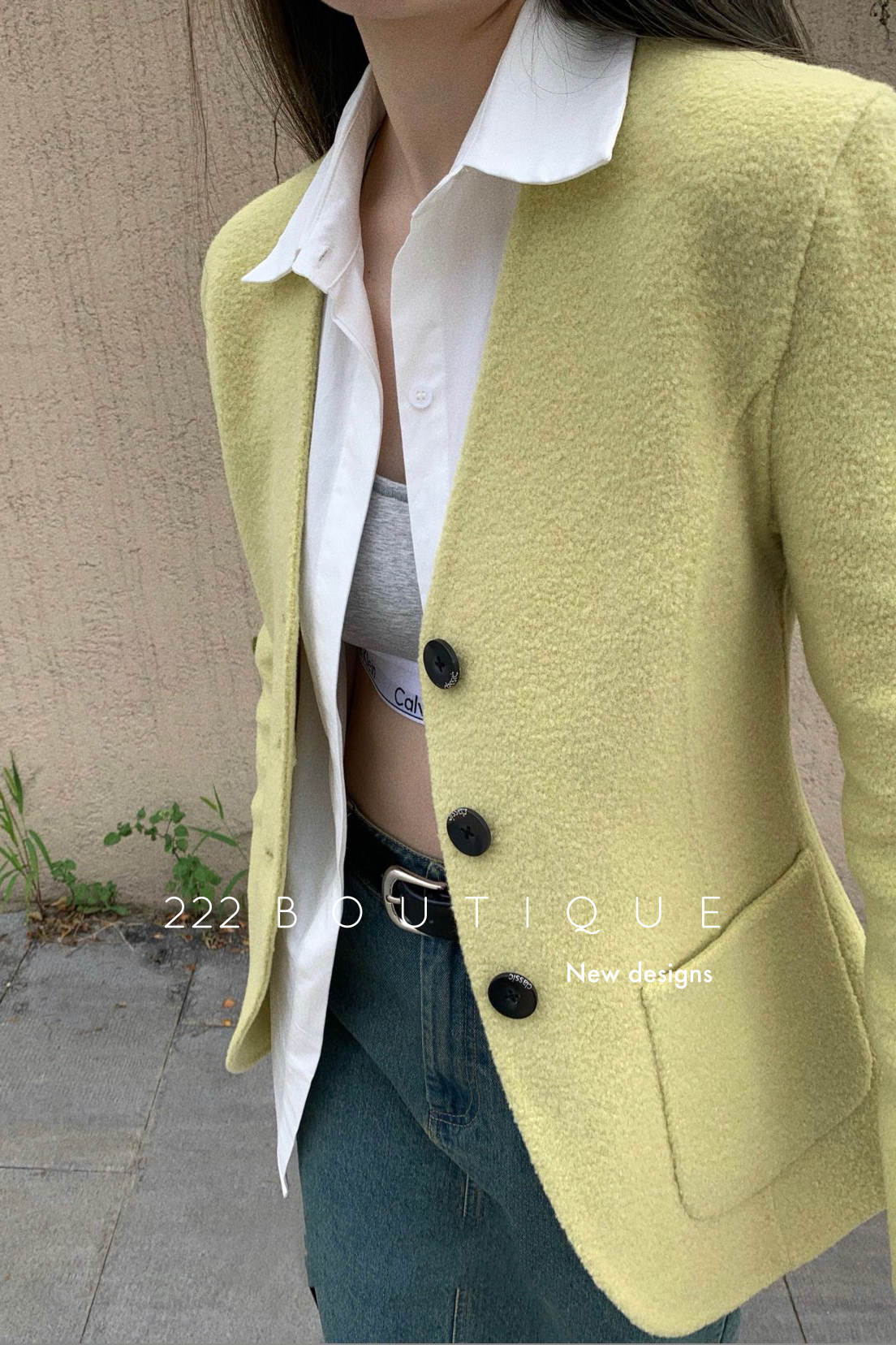 Pocket cashmere coat