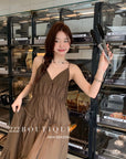khaki sundress