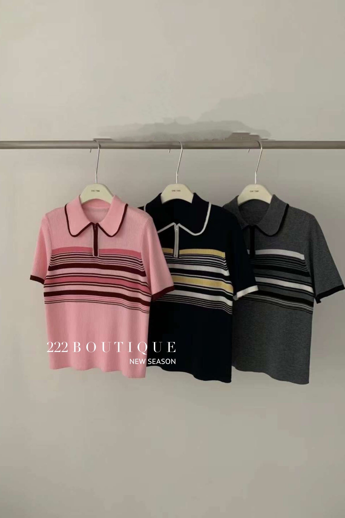 knitted polo shirt