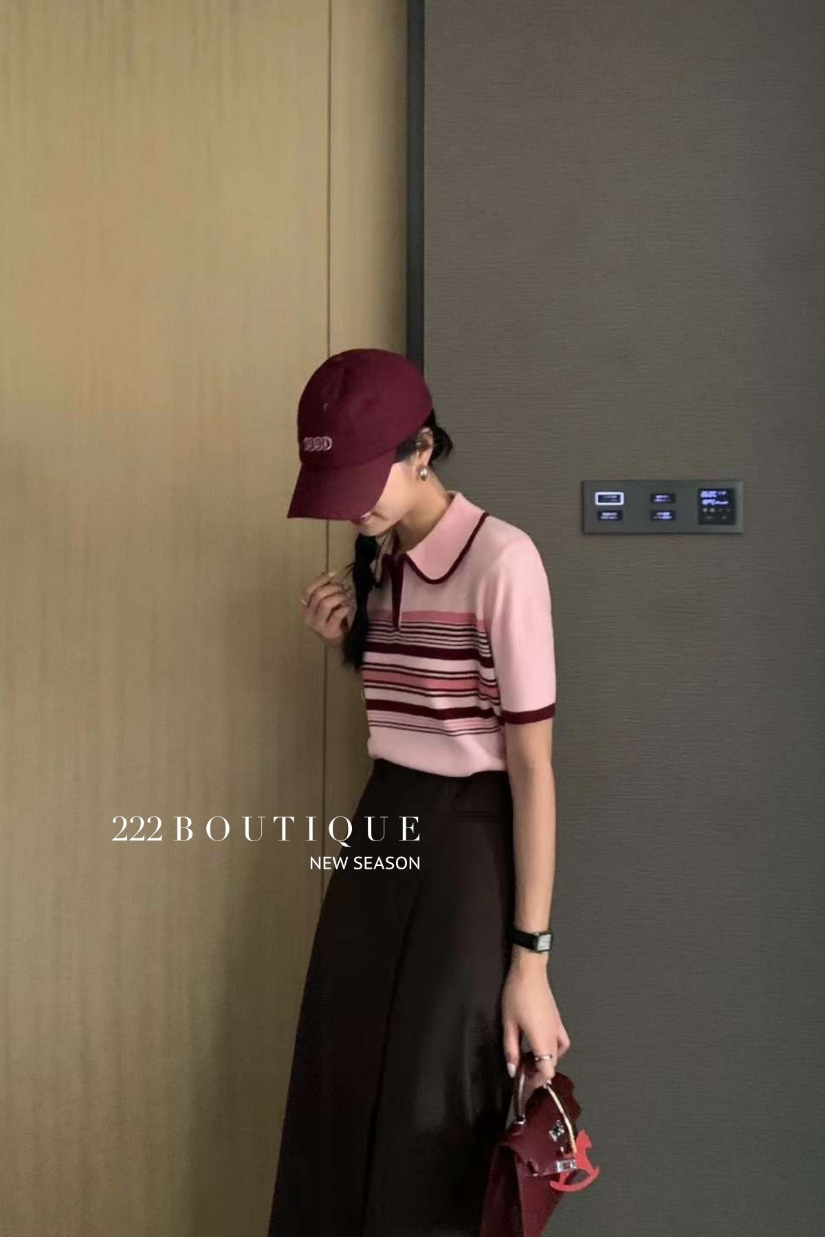 knitted polo shirt