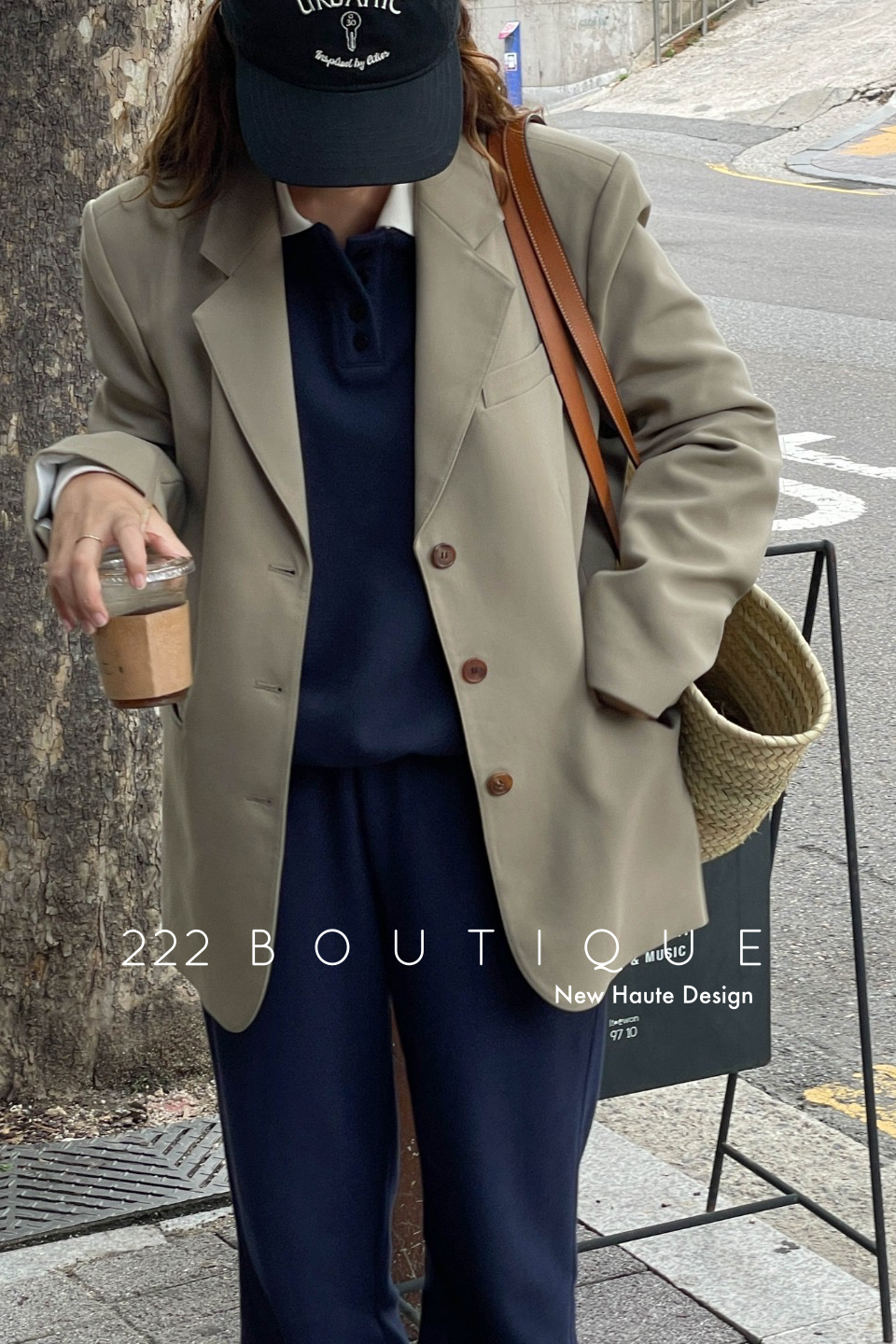 Structured suit blazer
