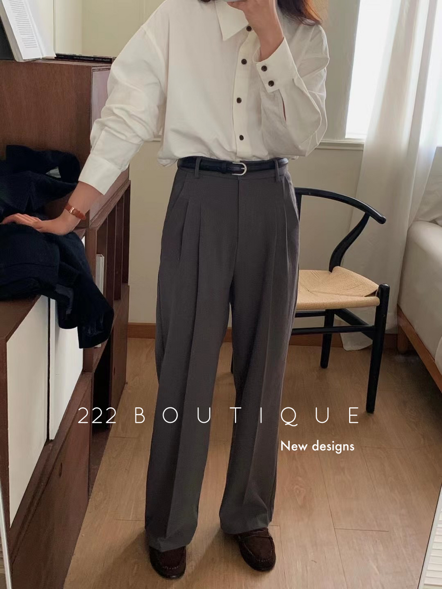 Straight suit trousers