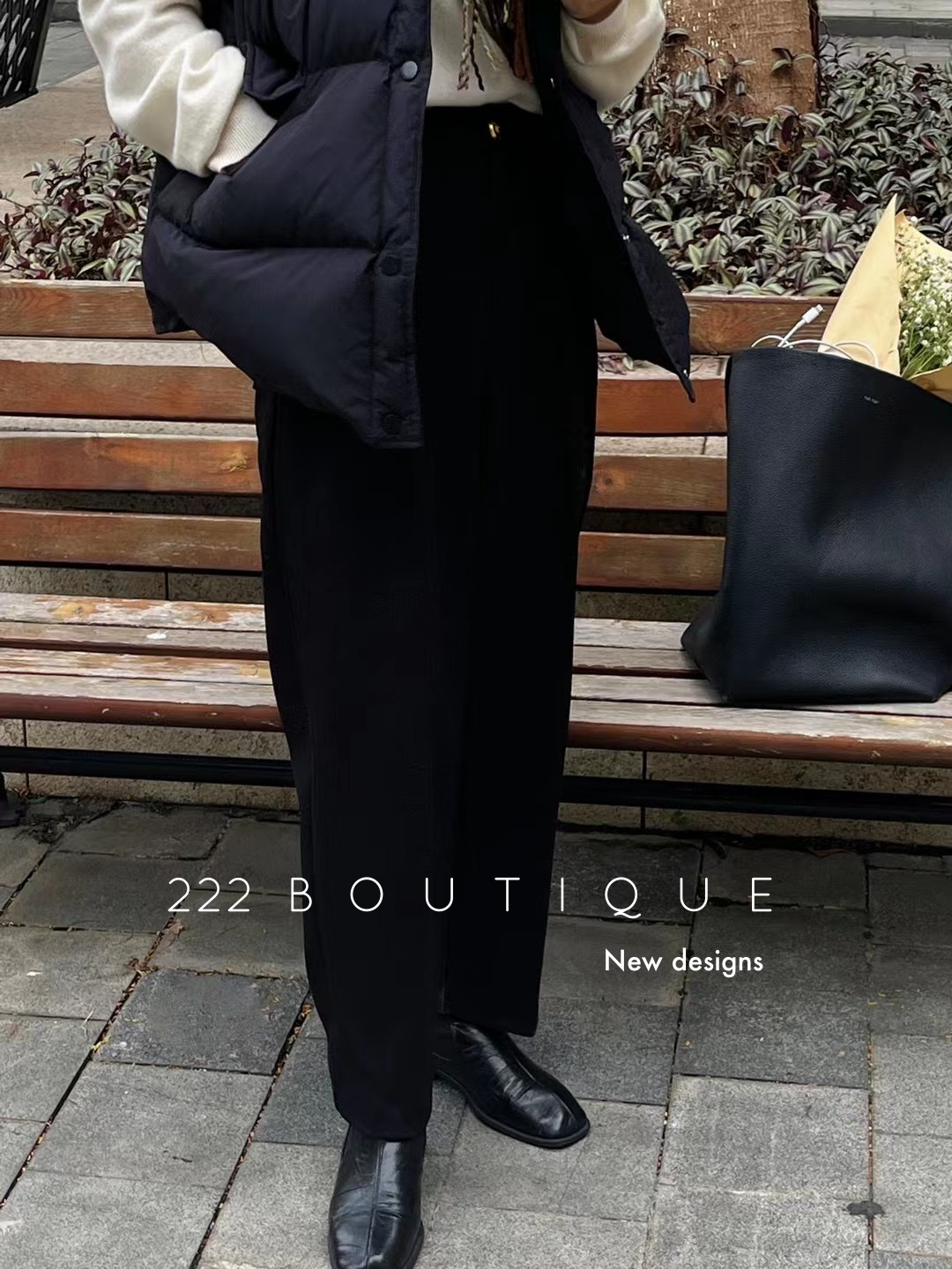 Elastic waist crop trousers