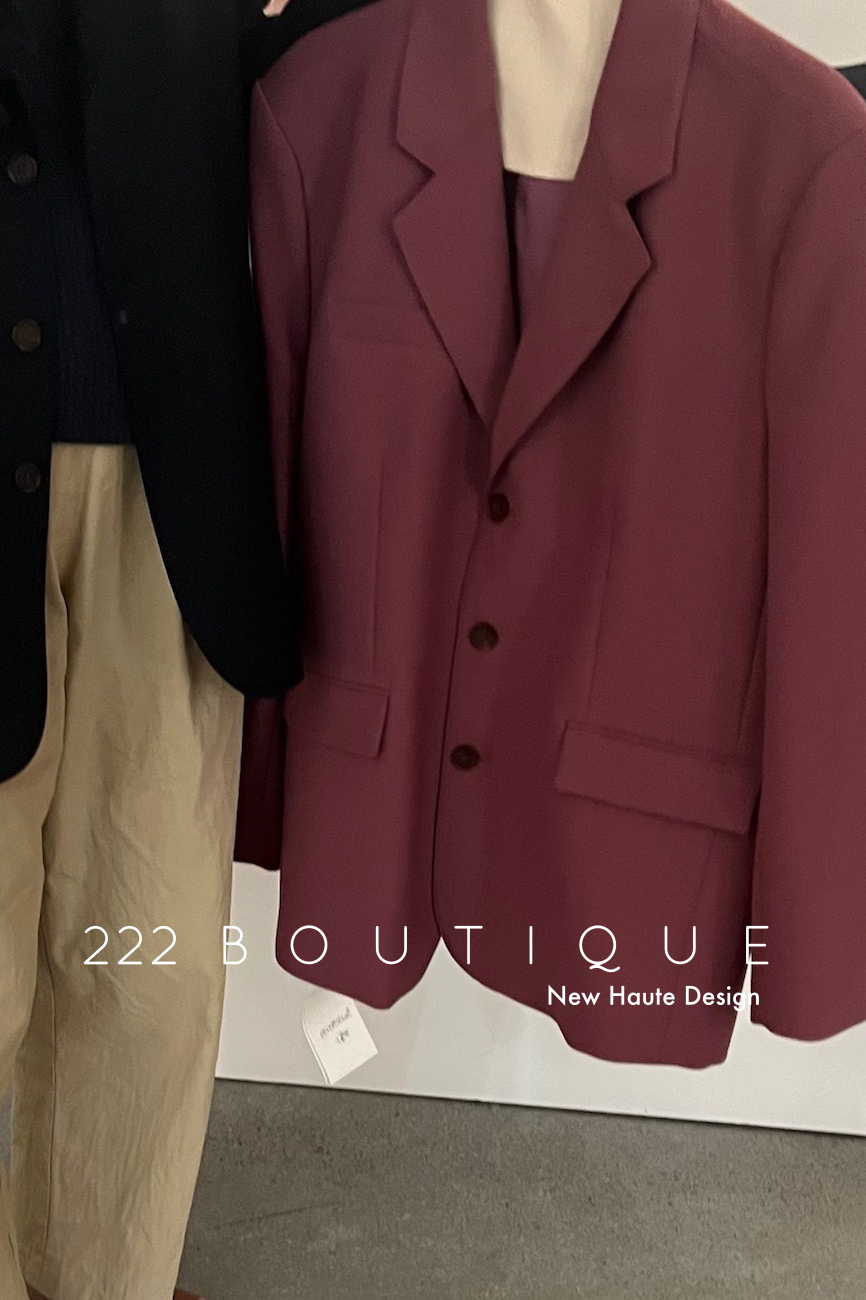 Structured suit blazer