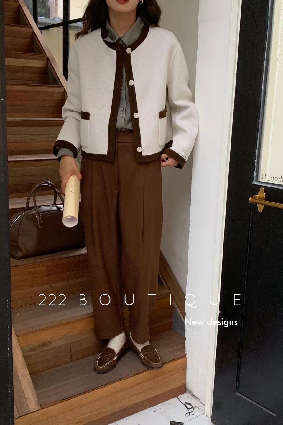 Handmade oversized wool coat