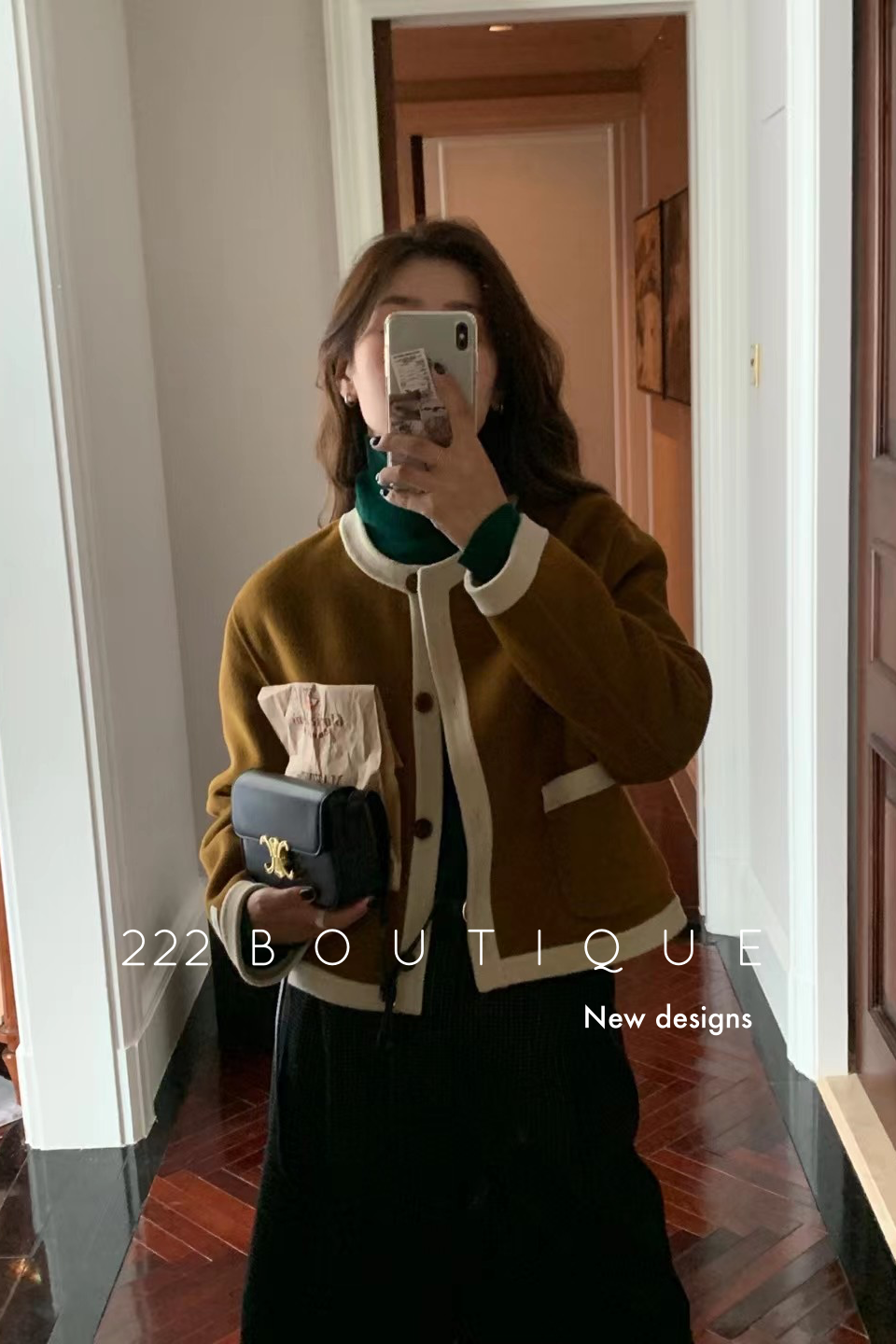 Handmade oversized wool coat
