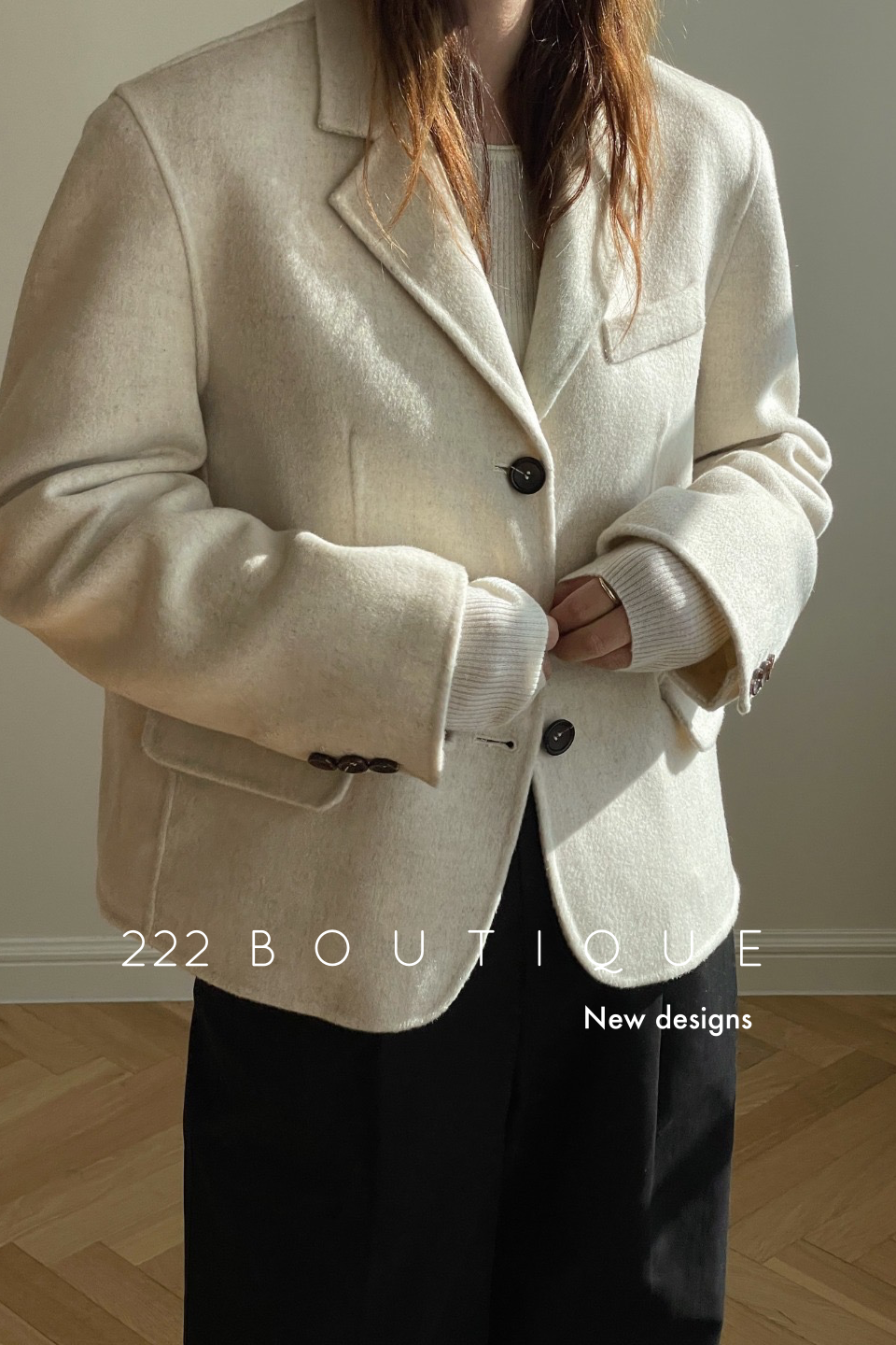 Handmade oversized wool coat