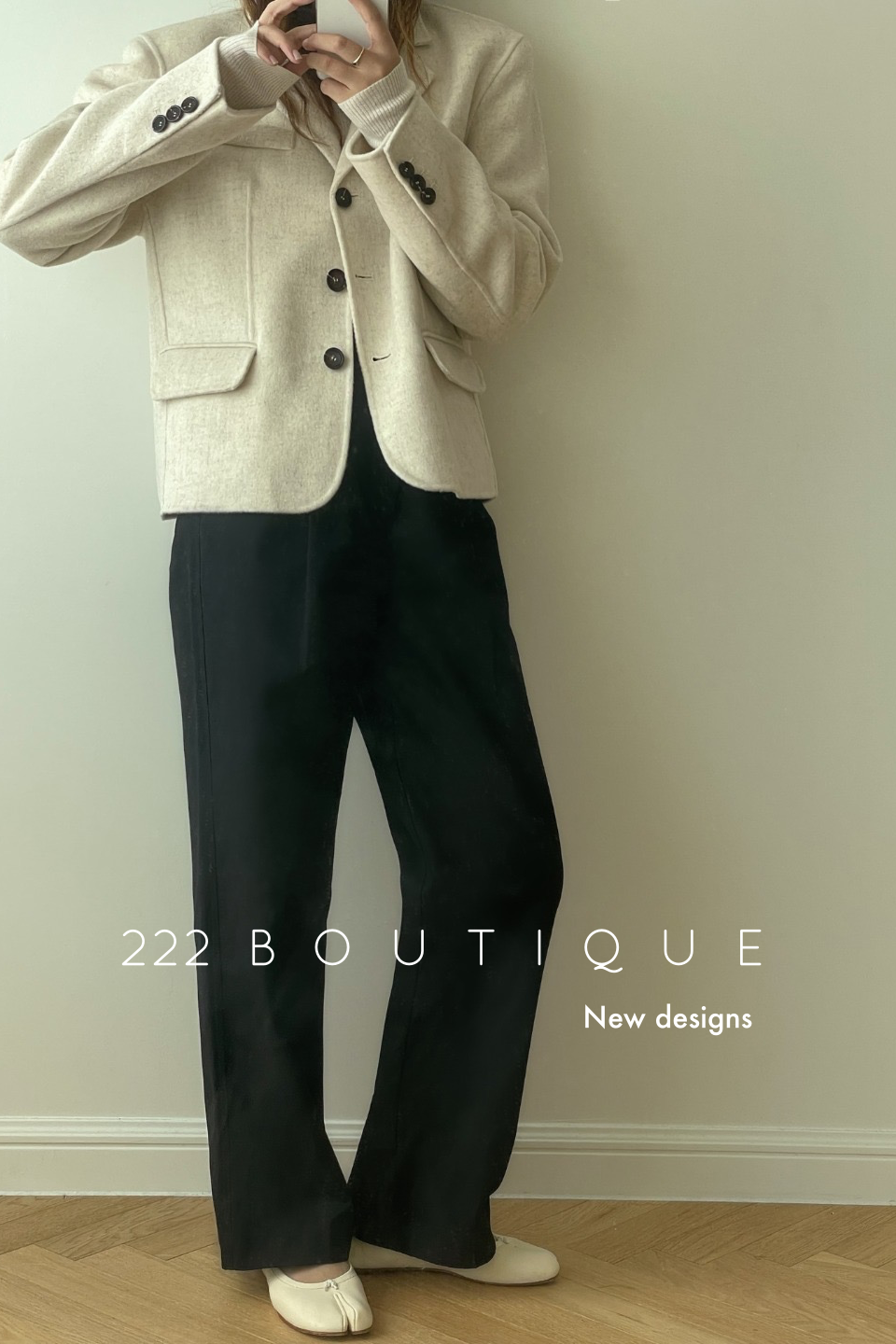Handmade oversized wool coat