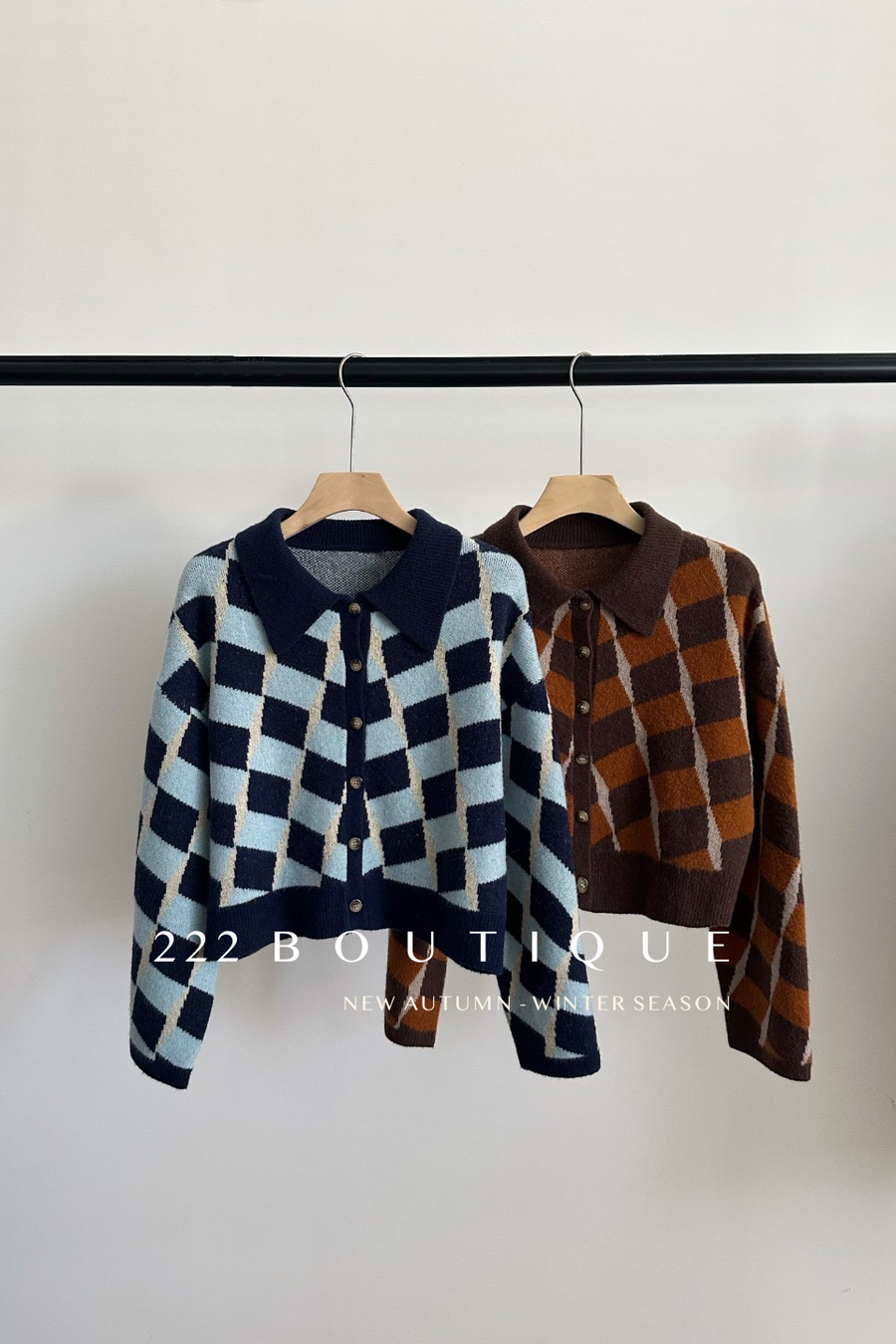 Polo style sweater