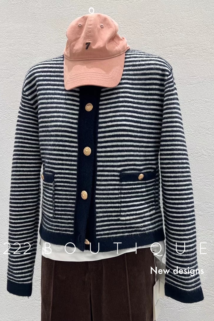 Striped cardigan