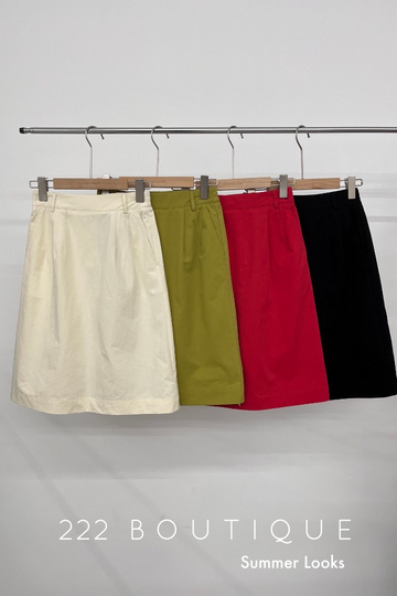 pocket cotton skirt