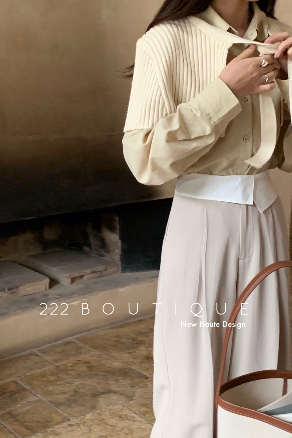 high waist palazzo trousers